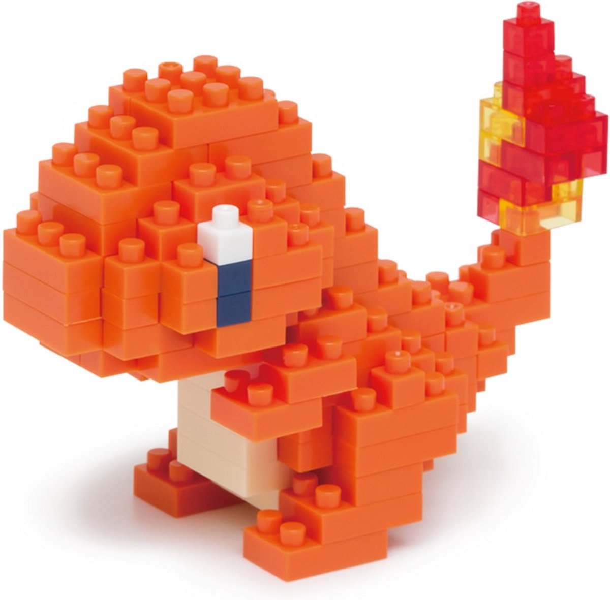 Bandai - Nanoblock - Charmander - Pokémon - Mini Brick figuur - Bouwset - Pixel Charmander Pokémon figuur Kit - NBPM002