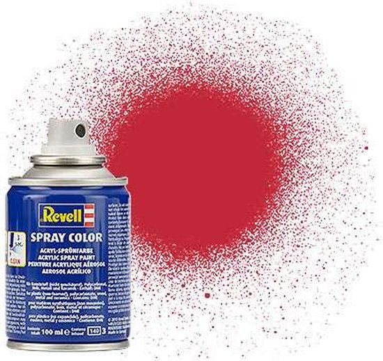 Revell #36 Carmine Red - Matt - Acryl Spray - 100ml Verf spuitbus