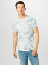 Key Largo shirt leaves Blauw-Xl