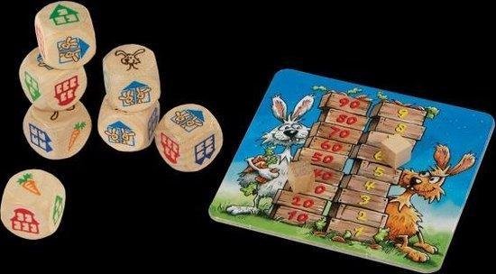 Thumbnail van een extra afbeelding van het spel Konijnen Hokken - Dobbelspel