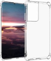 FONU Anti-Shock verstevigde Backcase Hoesje Samsung Galaxy S21 Ultra - Transparant