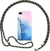 FONU Marmer Backcase Hoesje Met Koord iPhone 8 Plus / 7 Plus - Sunset