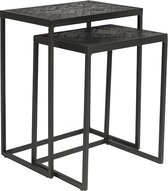 Haluta Salontafel - Set van 2 - Black Stack - Zwart