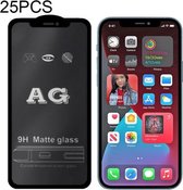 25 PCS AG Matte Frosted Full Cover Gehard Glasfolie Voor iPhone 12 Pro Max