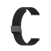 Voor Huawei GT / GT2 46mm / Galaxy Watch 46mm / Fossil Fossil Gen 5 Carlyle 46mm roestvrij stalen mesh horloge Polsband 22MM (zwart)