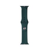 Voor Apple Watch Series 6 & SE & 5 & 4 40 mm / 3 & 2 & 1 38 mm Mutural vloeibare siliconen horlogeband (groen)