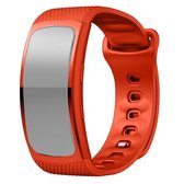 Voor Samsung Gear Fit2 Pro siliconen vervangende horlogeband, maat: L (oranje)