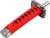 Universele metalen handvorm Schachtvorm Decoratieve strip Handremhendel Handremhendel Grips Handrem Beschermhoes (rood)