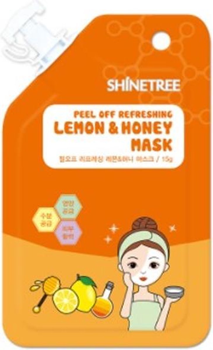 Shinetree Lemon & Honey Peel Off Refreshing Mask 15 Ml
