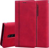 Voor Xiaomi Redmi K20 Frosted Business Magnetische horizontale flip PU lederen tas met houder en kaartsleuf en lanyard (rood)