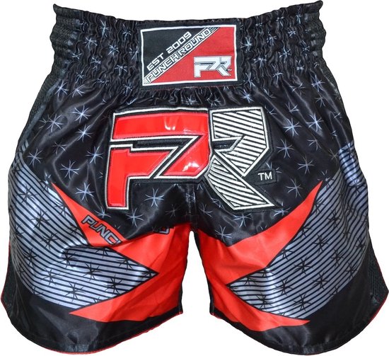 Foto: Punch round evoke kickboks broek zwart rood