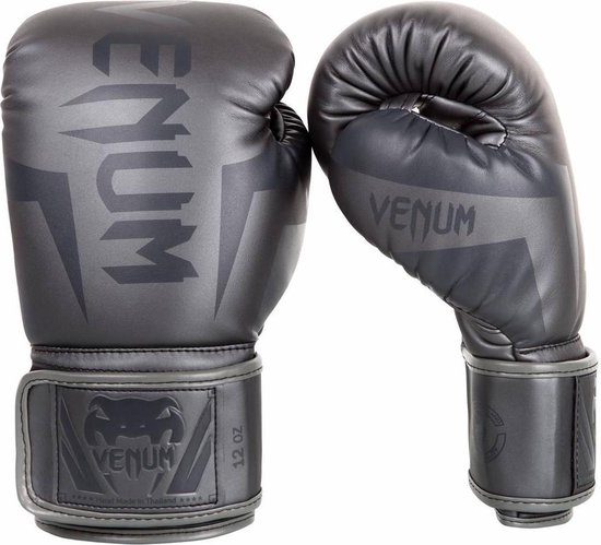 Venum (kick)bokshandschoenen Elite Grijs 8oz