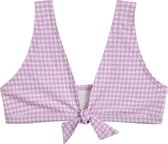 Lilac Check meisjes bikinitop