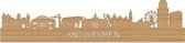 Skyline Antwerpen Bamboe hout - 80 cm - Woondecoratie design - Wanddecoratie - WoodWideCities