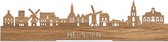 Standing Skyline Heusden Eikenhout - 40 cm - Woondecoratie design - Decoratie om neer te zetten - WoodWideCities