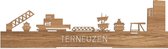Standing Skyline Terneuzen Eikenhout - 40 cm - Woondecoratie design - Decoratie om neer te zetten - WoodWideCities