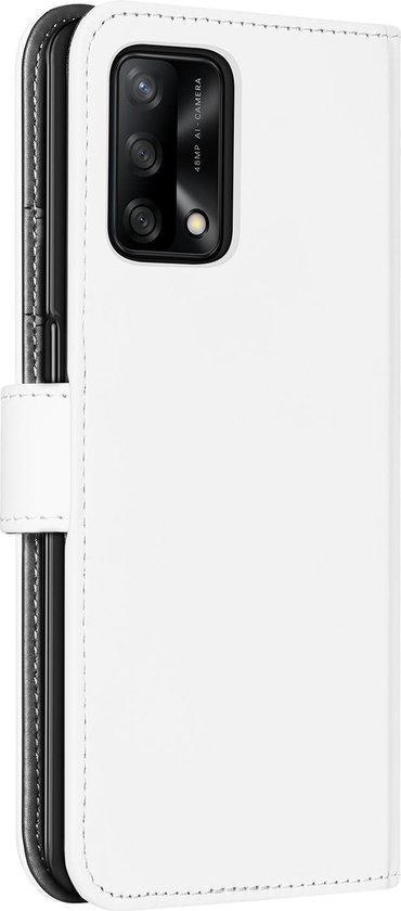 Couverture de livre OPPO A74 4G Wit avec porte-cartes