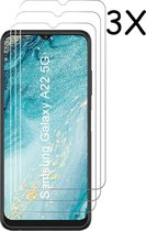 Screenprotector Geschikt voor Samsung Galaxy A22 5G - Screenprotector Geschikt voor Samsung Galaxy A22 5G Screenprotector Glas - Galaxy A22 5G Screen Protector - 3 stuks
