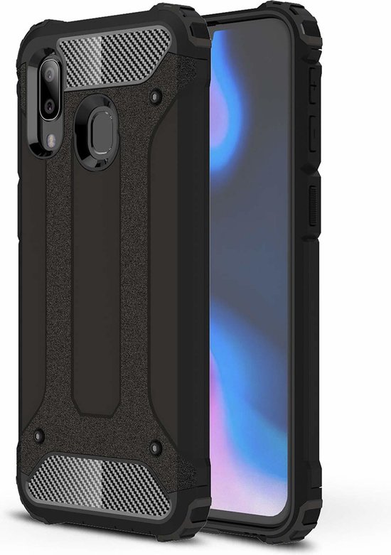 Coque Samsung Galaxy A40 Ntech Hybrid Armor - Noire