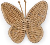 Rustic Rattan Butterfly Decoration