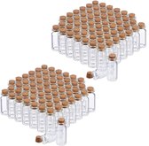relaxdays 120 x bouteille en verre avec bouchon - mini bouteilles en verre - petits verres - bouteilles