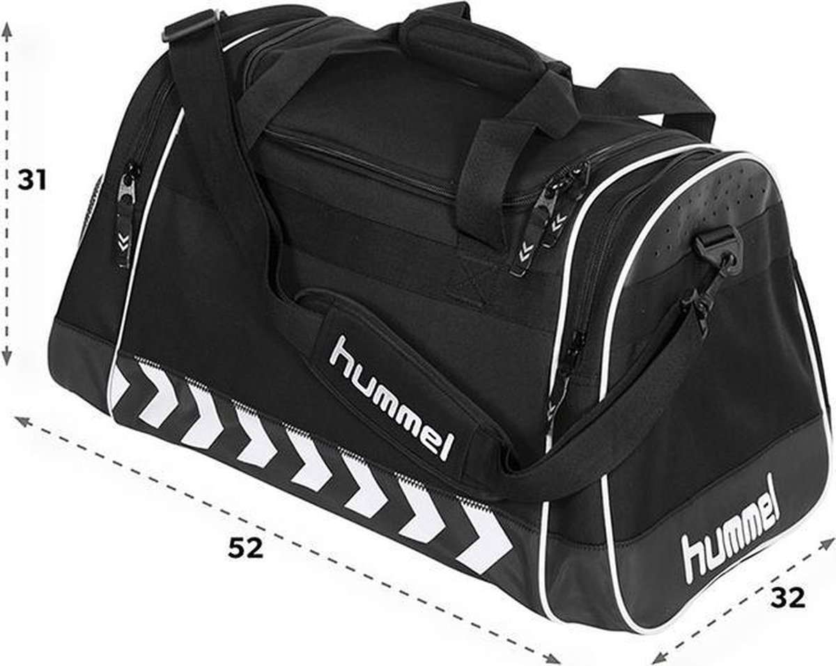Hummel Sporttas - zwart/wit | bol.com