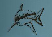 Wanddecoratie dieren | Shark - L (52x60cm)