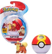 Pokémon - Poké Ball en zijn Caninos-beeldje van 5 cm