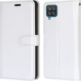 Samsung Galaxy M12 Hoesje - Mobigear - Wallet Serie - Kunstlederen Bookcase - Wit - Hoesje Geschikt Voor Samsung Galaxy M12