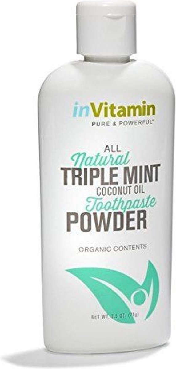 InVitamin Triple Mint Toothpaste Powder Tandpasta 71 gr