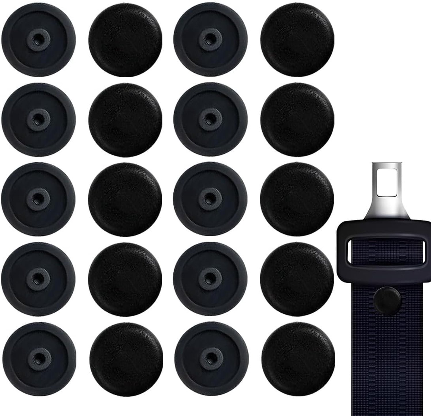 20 paar universele veiligheidsgordelbegrenzers, antislip clip en 2-in-1 vergrendelknop, voor de meeste auto's en - ShopVlot