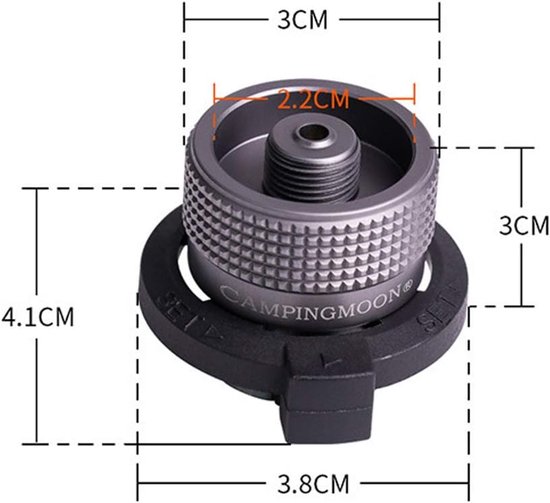 Solidchoice - Lockable Convert Adapter voor Gasflessen — afbeelding 3