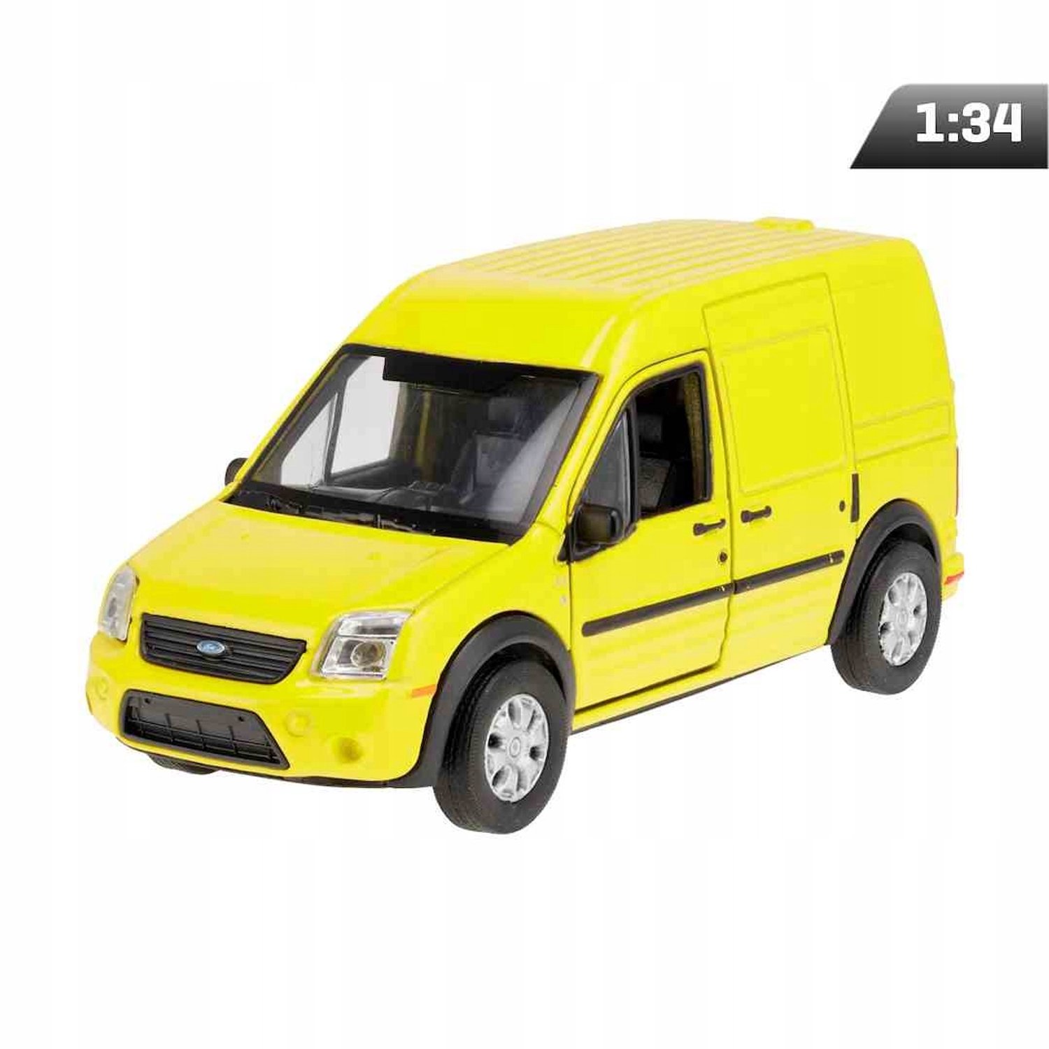 Ford Transit Connect Modelauto 1:34 Geel