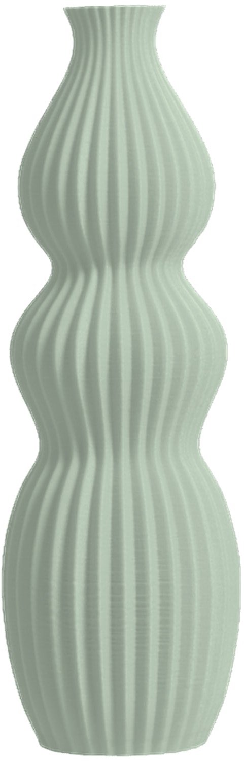 Layvo ISOLA Vaasje - Salie - D9 x H25 cm - droogbloemen vaasje - gerecycled plastic
