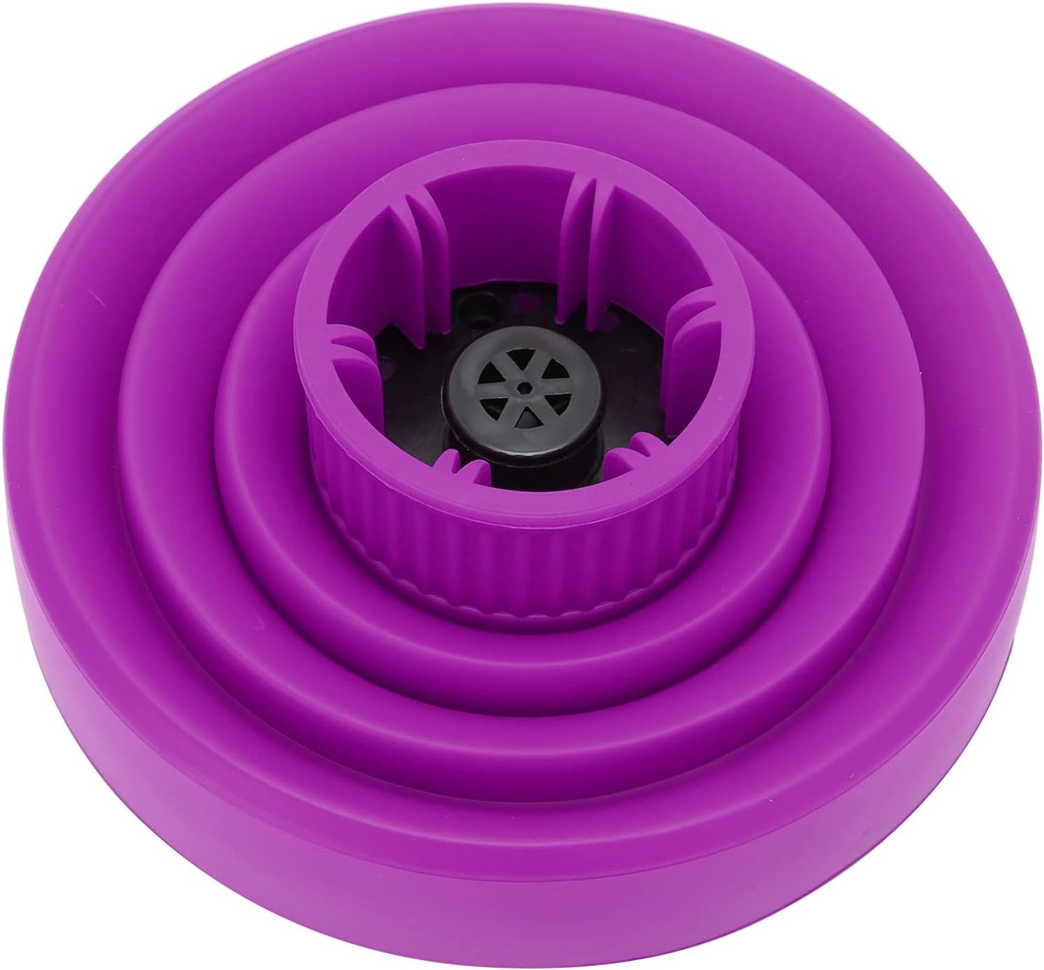 SnelShoppen - Silicone Haardroger Diffuser Universeel Vouwbaar - Dichte Luchtuitlaat voor Perfecte Krullen - Reisvriendelijk - Paars