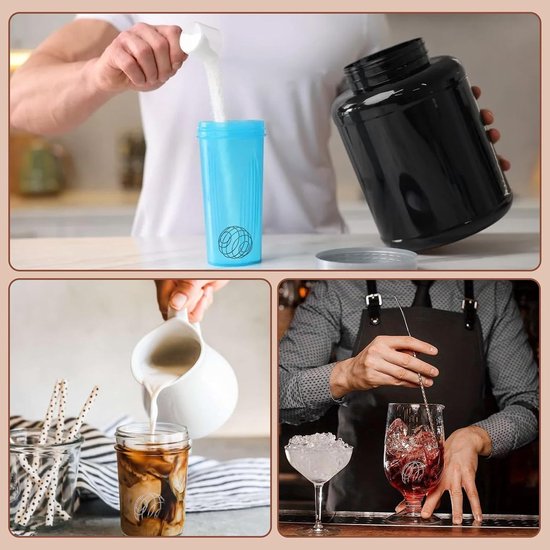 Set van 8 Shaker Balls voor Blender, Ideaal voor Smoothies, Eiwitshakes en Mixen van Poeders - 4.8 cm — afbeelding 3