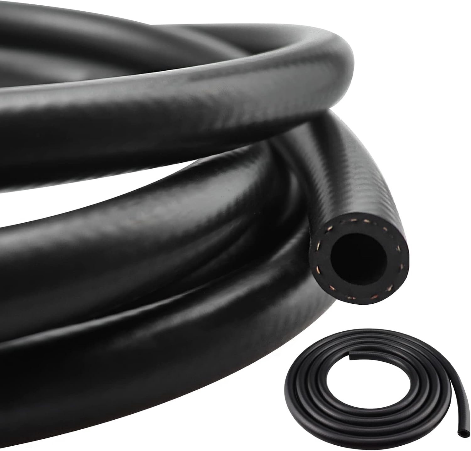 LSGCQ Fuel Hose 3m x 8mm ID 14mm OD, Rubber, Motorcycle Fuel Hose, Car Tractor Small Engines - ShopVlot