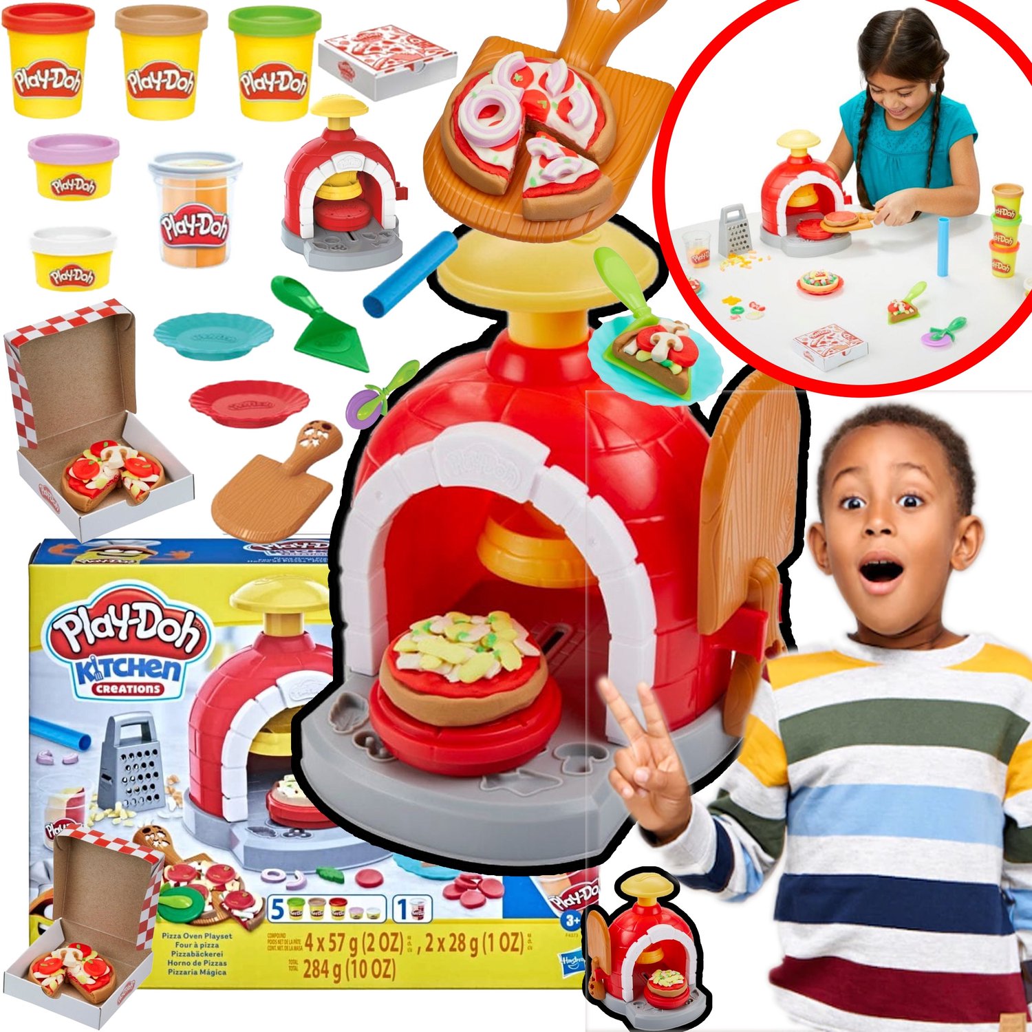 Play-Doh Pizzamaker Keuken Speelset met 20 Accessoires