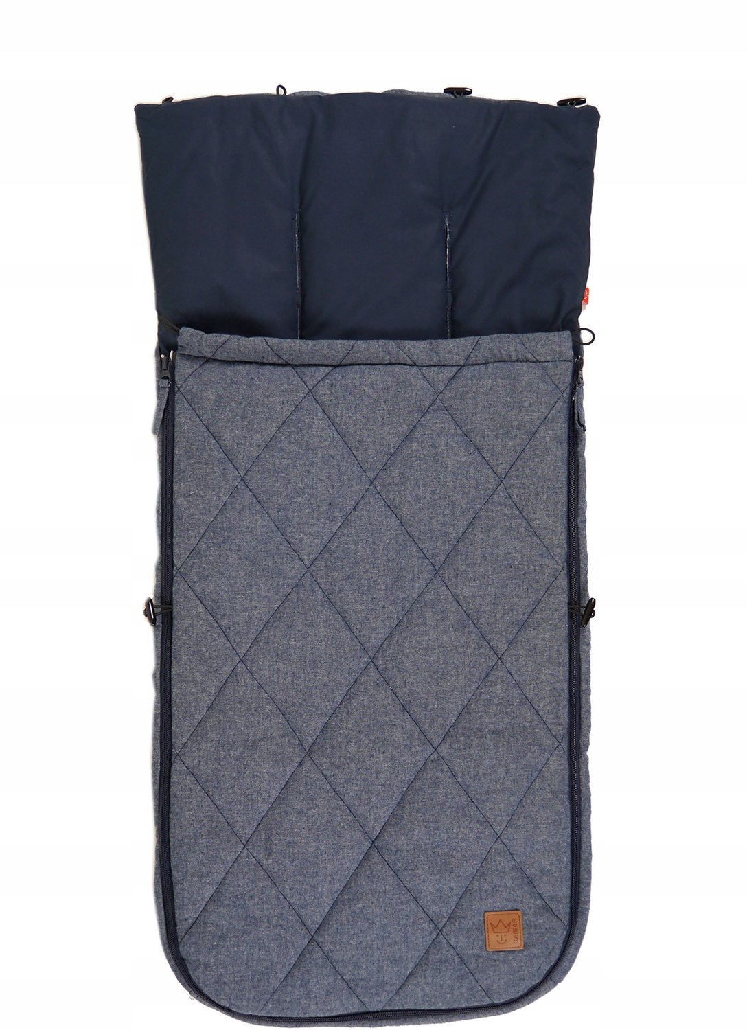 Kaiser Nikko Melange Zomerslaapzak Kinderwagen Marineblauw 89x40cm