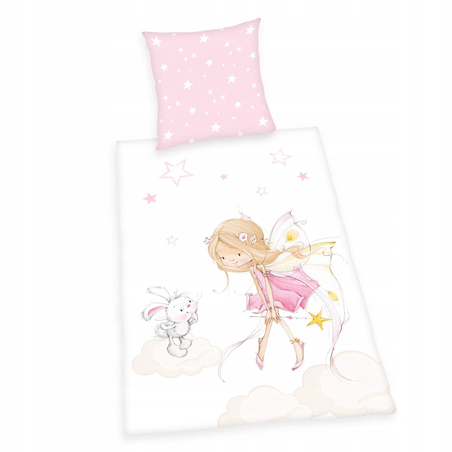 Herding Kinderbeddengoed Katoen Roze 80x80/135x200 cm - Little Fairy