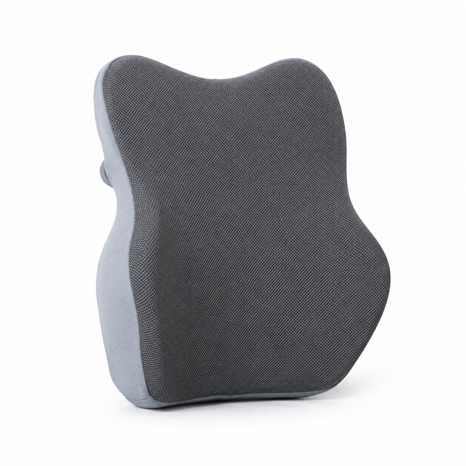 SWGOTA Ergonomisch lendensteunkussen van traagschuim - Grijs - 41 x 16 x 46 cm - Polyester hoes voor bureaustoel