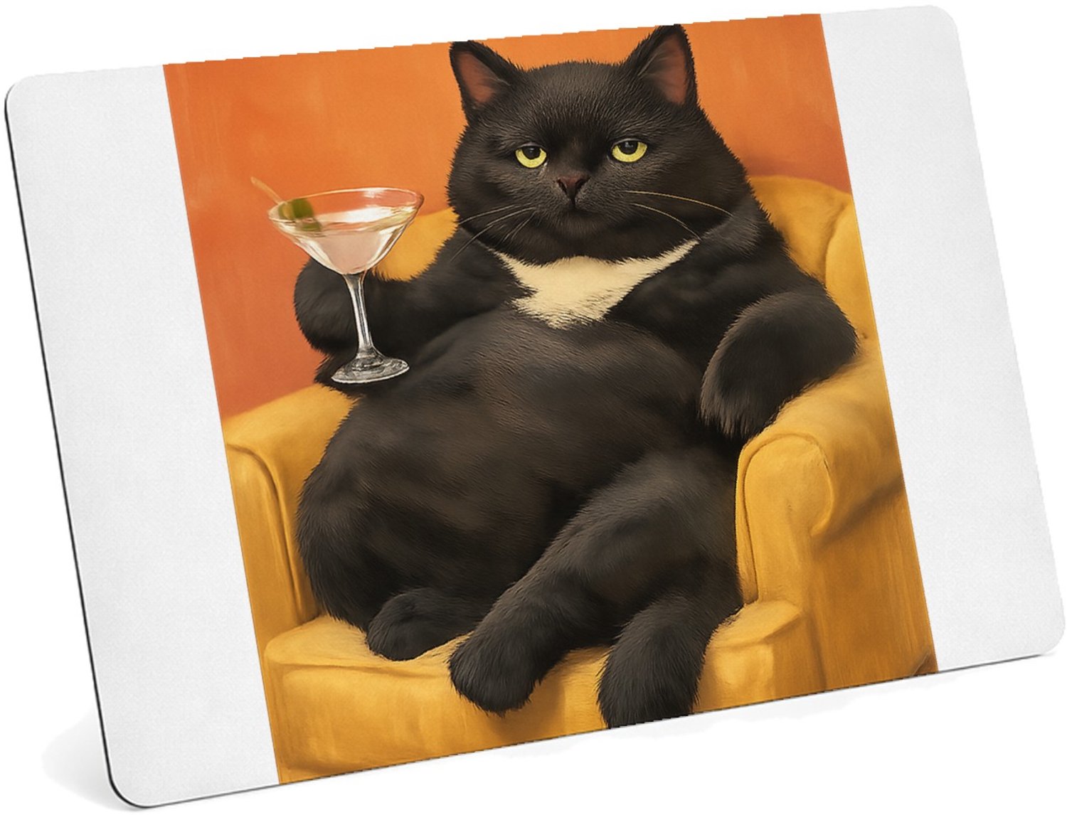 Mr Cadeautjes MDF magnetische fotolijst 28 x 19 - design Galerie van exotische huisdieren met chique attitude | cadeau Wit
