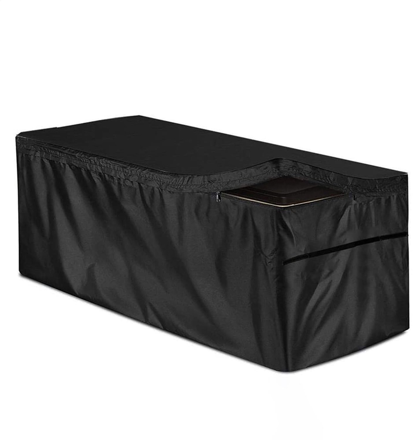 Famanu Waterdichte meubelhoes voor opbergtassen, 210D Oxford, bescherming voor tuinmeubelen, zwart, maat S (123x62x55 cm), M (130x60x71 cm), L (158x76x71 cm