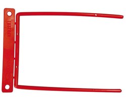 Archiefclips met plastic strip - Rood - 100 stuks