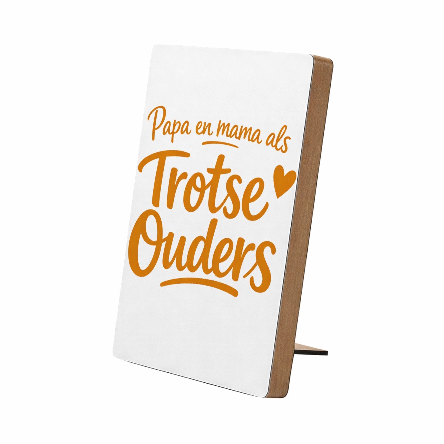 Mr Cadeautjes Glasframe/MDF 12,7 x 17,8 - design Een speelse kraamcadeau-tekst met een enkel minimalistisch s | cadeau Wit