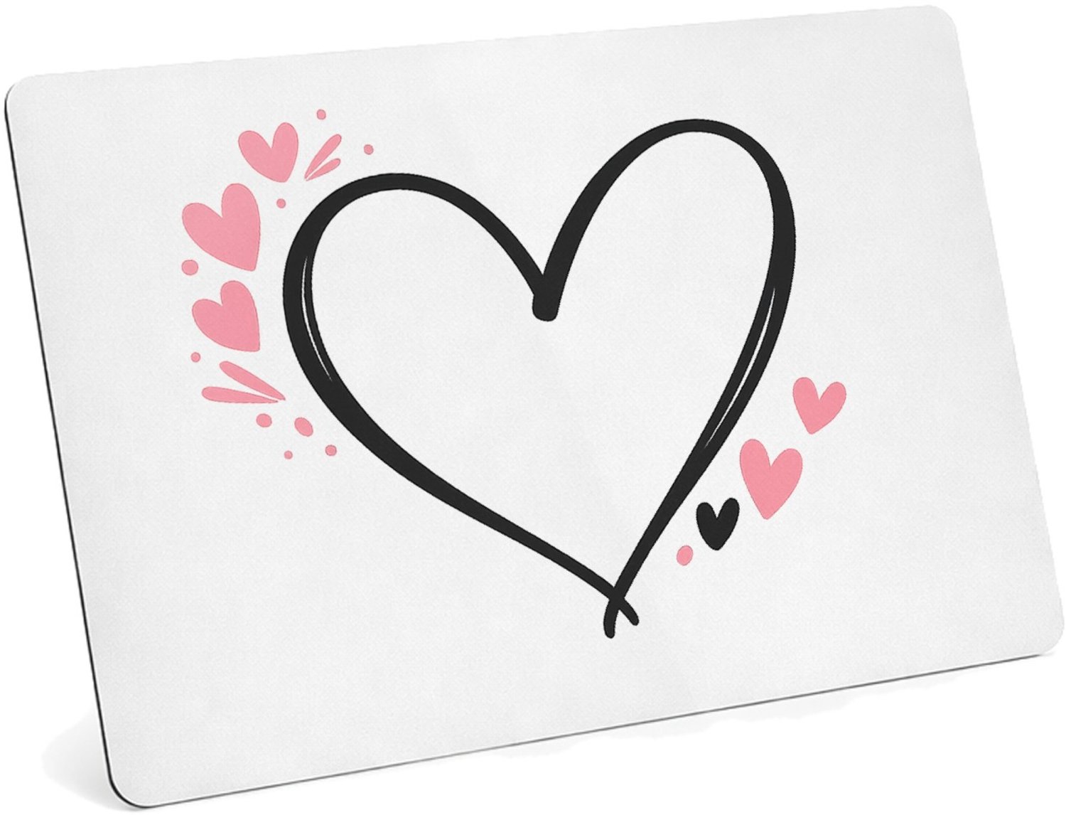 Mr Cadeautjes MDF magnetische fotolijst 28 x 19 - design Een liefdevolle handlettering met kleine sterren en zachte s | cadeau Wit