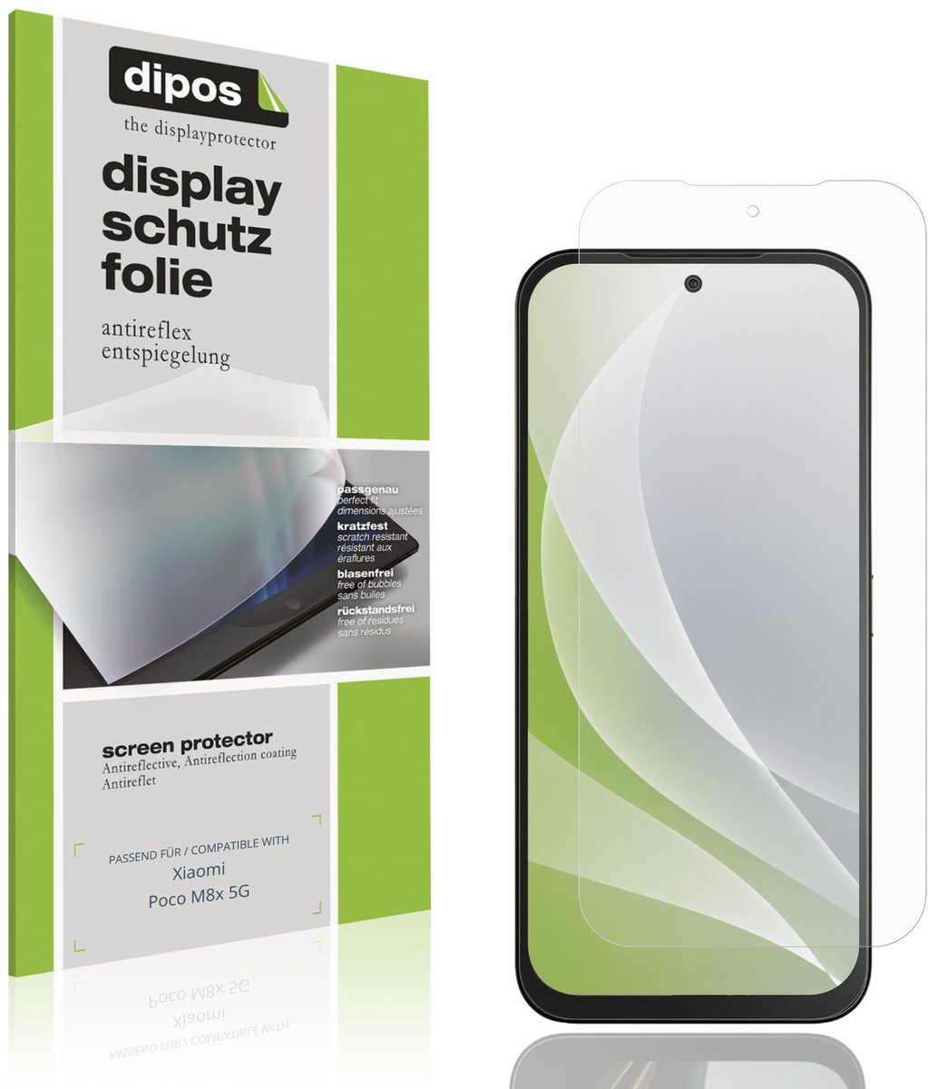 dipos – 4x Matte Beschermfolie geschikt voor Xiaomi Poco M8x 5G | Krasbestendige & antireflecterende Screenprotector Ultra-Thin
