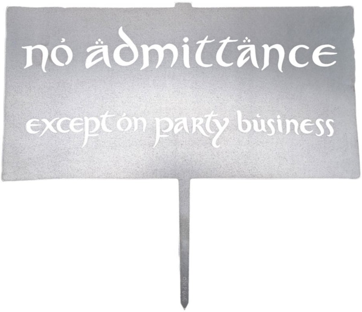 WETA Workshop The Lord of the Rings Metalbird No Admittance Sign 32 cm Decoration