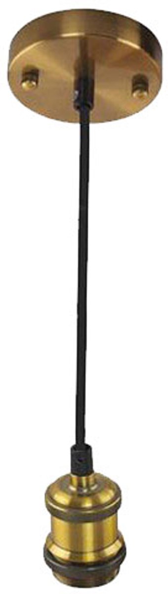 LED Hanglamp - Hangverlichting - Industrieel - Rond - Mat Goud Aluminium - E27