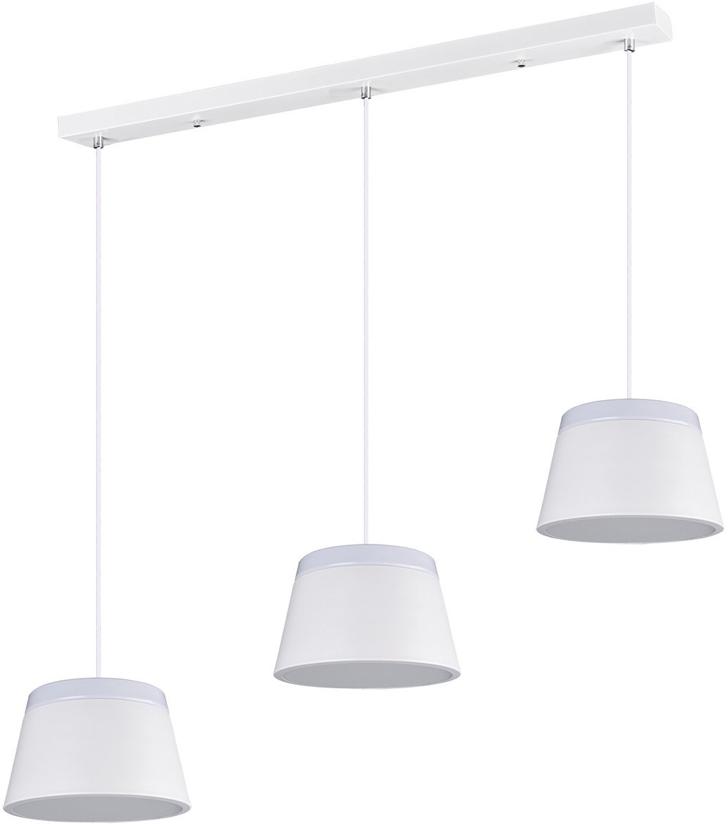 LED Hanglamp - Trion Barnaness - E14 Fitting - 6-lichts - Rond - Mat Wit - Aluminium